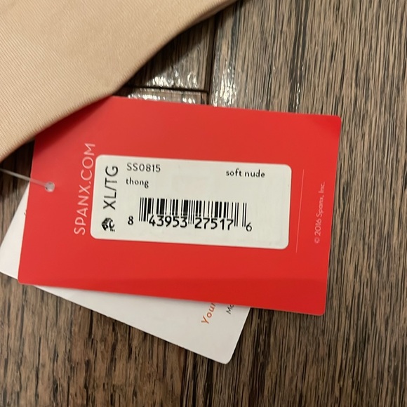 SPANX Everyday Shaping Thong - Core Control Shapewear Soft Nude XL - Picture 3 of 4